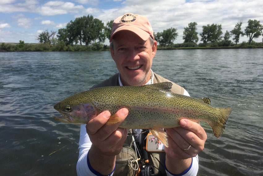 Rainbow trout caught on the bighorn river in Montana | Fly Fishing Fix